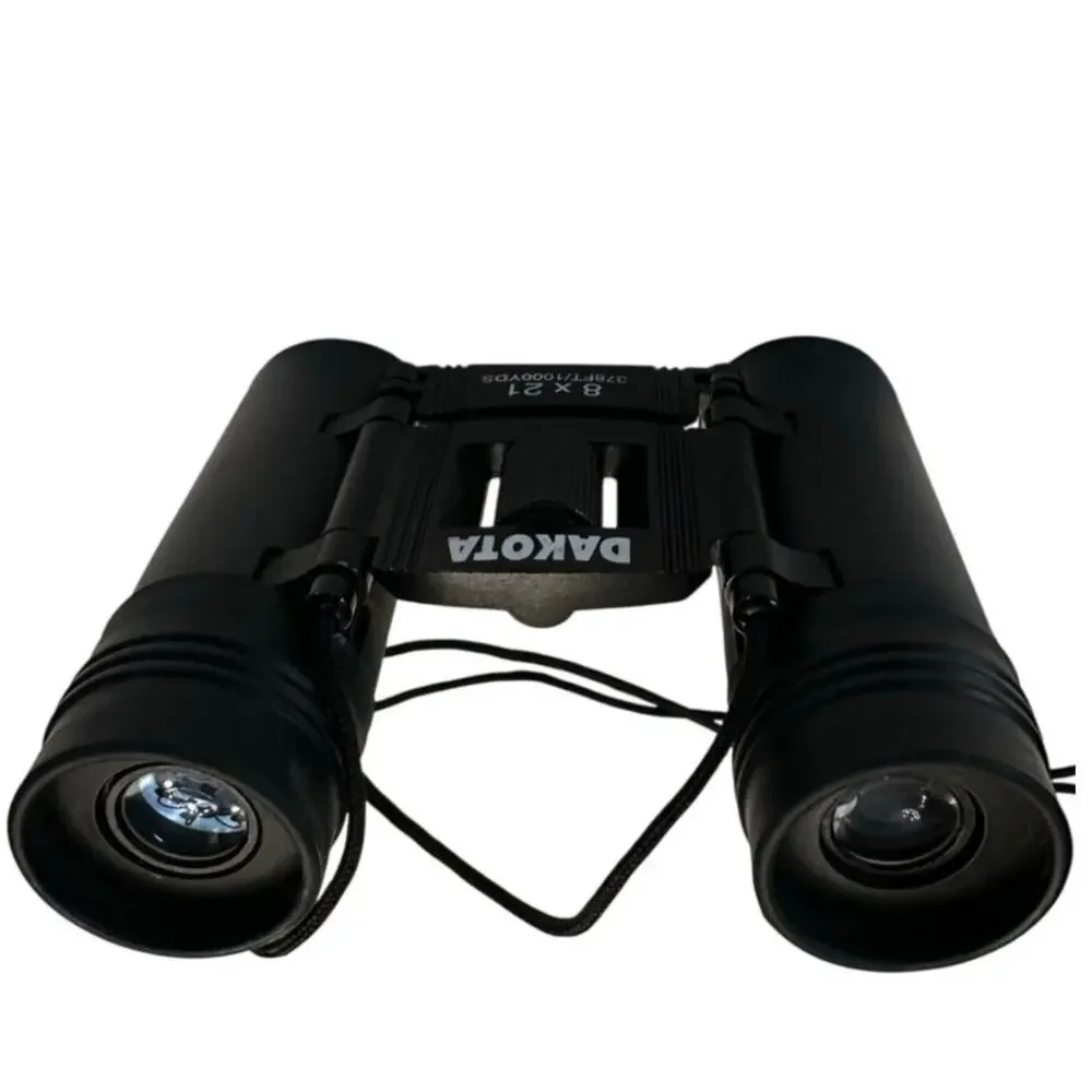 Dakota Folding Binoculars 8x21 Quantaray/378 Feet/100 yards with Case and Cloth